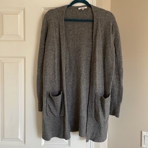 Madewell Ryder Merino/Aplaca Mix long Gray Cardigan